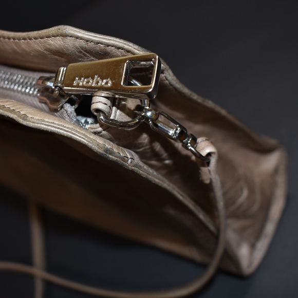 HOBO Stone / Tan Distressed Leather Crossbody - Picture 3 of 6